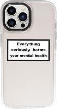 Mooodcase İphone 13 Pro Max Everything Seriously Candy Bumper Darbe Emci Silikonlu Telefon Kılıfı
