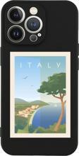 Butikcase İphone 13 Pro Italy Tasarımlı Siyah Telefon Kılıfı