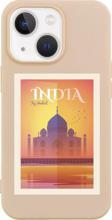 Butikcase İphone 13 Tac Mahal India Tasarımlı Pembe Telefon Kılıfı