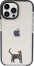 Mooodcase İphone 13 Pro Mandala Cat Candy Bumper Darbe Emci Silikonlu Telefon Kılıfı