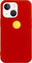 Butikcase İphone 13 Sun Tasarımlı Kırmızı Telefon Kılıfı