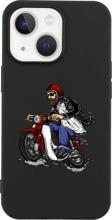 Butikcase İphone 13 Motobiker Tasarımlı Siyah Telefon Kılıfı