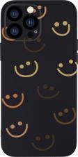 Mooodcase İphone 13 Pro Uyumlu Smile Desenli Kamera Lens Korumalı Darbe Emici Silikonlu Lansman Kılıf