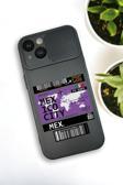 Mooodcase İphone 13 Uyumlu Mexico Ticket Desenli Kamera Koruma Slider Kapaklı Silikonlu Telefon Kılıfı