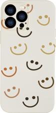 Mooodcase İphone 13 Pro Uyumlu Smile Desenli Kamera Lens Korumalı Darbe Emici Silikonlu Lansman Kılıf