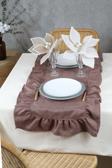 Cotton Maison Poli Fırfırlı Runner 40X110 Cm
