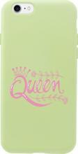 Butikcase İphone 7 Queen Tasarımlı Yeşil Telefon Kılıfı
