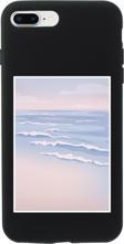 Butikcase İphone 8 Plus Sea ??And Wave Tasarımlı Siyah Telefon Kılıfı