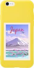 Butikcase İphone 8 Japan Fuji Tasarımlı Sarı Telefon Kılıfı
