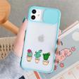 Mooodcase Iphone 11 Kaktüs Desenli Kamera Korumalı Mint Telefon Kılıfı