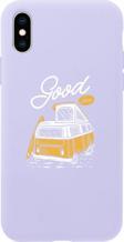 Butikcase İphone X Good Karavan Tasarımlı Lila Telefon Kılıfı