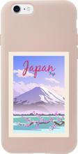 Butikcase İphone 8 Japan Fuji Tasarımlı Pembe Telefon Kılıfı