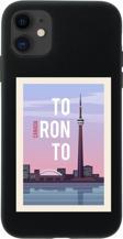 Butikcase İphone 12 Canada Tasarımlı Siyah Telefon Kılıfı