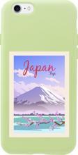 Butikcase İphone 8 Japan Fuji Tasarımlı Yeşil Telefon Kılıfı