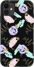 Butikcase İphone 12 Art Design Tasarımlı Siyah Telefon Kılıfı