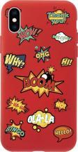 Mooodcase İphone Xs Max Stickers Desenli Premium Silikonlu Telefon Kılıfı