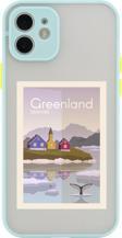 Butikcase Iphone 11 Lüx Kamera Lens Korumalı Greenland Denmark Su Yeşili Telefon Kılıfı