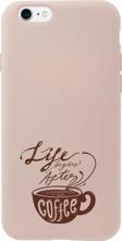 Butikcase İphone 8 Coffee Tasarımlı Pembe Telefon Kılıfı