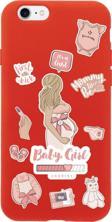 Butikcase İphone 7 Baby Girl Tasarımlı Kırmızı Telefon Kılıfı
