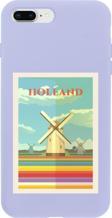 Butikcase İphone 7 Plus Holland Tasarımlı Lila Telefon Kılıfı