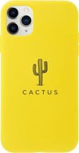 Butikcase Iphone 11 Pro Cactus Tasarımlı Sarı Telefon Kılıfı