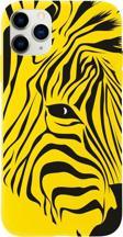 Butikcase Iphone 11 Pro Zebra Head Tasarımlı Sarı Telefon Kılıfı