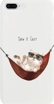 Butikcase İphone 7 Plus Take It Easy Tasarımlı Beyaz Telefon Kılıfı