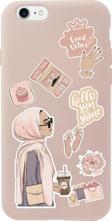 Butikcase İphone Se Modern Tasarımlı Pembe Telefon Kılıfı