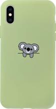 Butikcase İphone Xs Koala Tasarımlı Yeşil Telefon Kılıfı