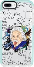 Mooodcase İphone 8 Plus Einstein In Formula Desenli Candy Bumper Silikonlu Telefon Kılıfı