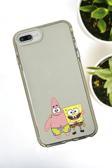 Mooodcase İphone 7 Plus Uyumlu Sünger Bob Ve Patrick Star Desenli Color Impact Silikonlu Telefon Kılıfı