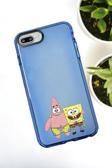 Mooodcase İphone 7 Plus Uyumlu Sünger Bob Ve Patrick Star Desenli Color Impact Silikonlu Telefon Kılıfı