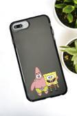 Mooodcase İphone 7 Plus Uyumlu Sünger Bob Ve Patrick Star Desenli Color Impact Silikonlu Telefon Kılıfı
