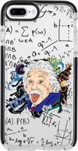 Mooodcase İphone 8 Plus Einstein In Formula Desenli Candy Bumper Silikonlu Telefon Kılıfı