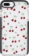Mooodcase İphone 8 Plus Uyumlu Kiraz Candy Bumper Silikonlu Telefon Kılıfı