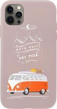 Mooodcase Iphone 12 Pro Rota Belli Premium Pembe Lansman Silikonlu Kılıf