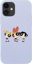 Mooodcase İphone 12 Powerpuff Girls Tasarımlı Lila Telefon Kılıfı