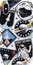 Mooodcase İphone Xs Space Design Premium Silikonlu Telefon Kılıfı