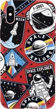 Mooodcase İphone Xs Space Design Premium Silikonlu Telefon Kılıfı