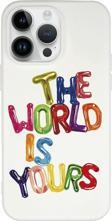 Mooodcase İphone 14 Pro The World Is Yours Desenli Premium Silikonlu Telefon Kılıfı