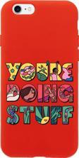 Mooodcase İphone 8 Uyumlu Youre Doing Stuff Desenli Premium Silikonlu Telefon Kılıfı