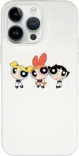 Mooodcase İphone 14 Pro Uyumlu Powerpuff Girls Desenli Premium Silikonlu Lansman Telefon Kılıfı