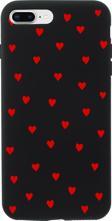 Mooodcase İphone 7 Plus Uyumlu Sevimli Kalpler Desenli Premium Silikonlu Telefon Kılıfı