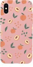 Mooodcase İphone Xs Max Uyumlu Şeftali Pattern Premium Silikonlu Telefon Kılıfı