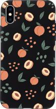 Mooodcase İphone Xs Max Uyumlu Şeftali Pattern Premium Silikonlu Telefon Kılıfı