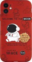 Mooodcase Iphone 11 Sevimli Astronot Desenli Premium Silikonlu Telefon Kılıfı
