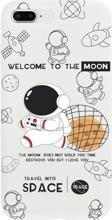 Mooodcase İphone 7 Plus Sevimli Astronot Desenli Premium Silikonlu Telefon Kılıfı