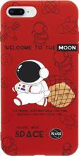 Mooodcase İphone 7 Plus Sevimli Astronot Desenli Premium Silikonlu Telefon Kılıfı