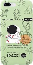 Mooodcase İphone 7 Plus Sevimli Astronot Desenli Premium Silikonlu Telefon Kılıfı