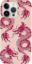 Mooodcase İphone 15 Pro Uyumlu Ejderha Desenli Premium Silikonlu Telefon Kılıfı